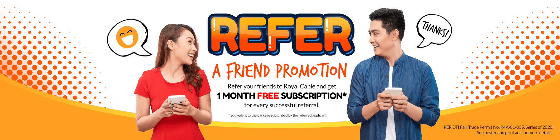 Refer A Friend Royal Cable